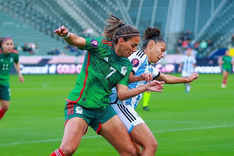 México y Argentina empatan en el primer juego en la historia de la Copa Oro W