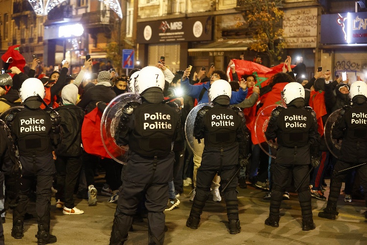 Euforia de Marruecos deja 18 detenidos en Bélgica 